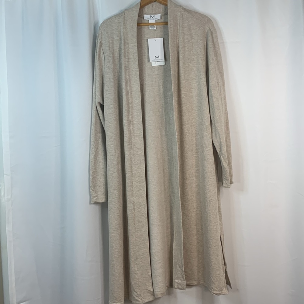 Magaschoni Heathered Oatmeal Modal Duster- NWT - Picture 14 of 17